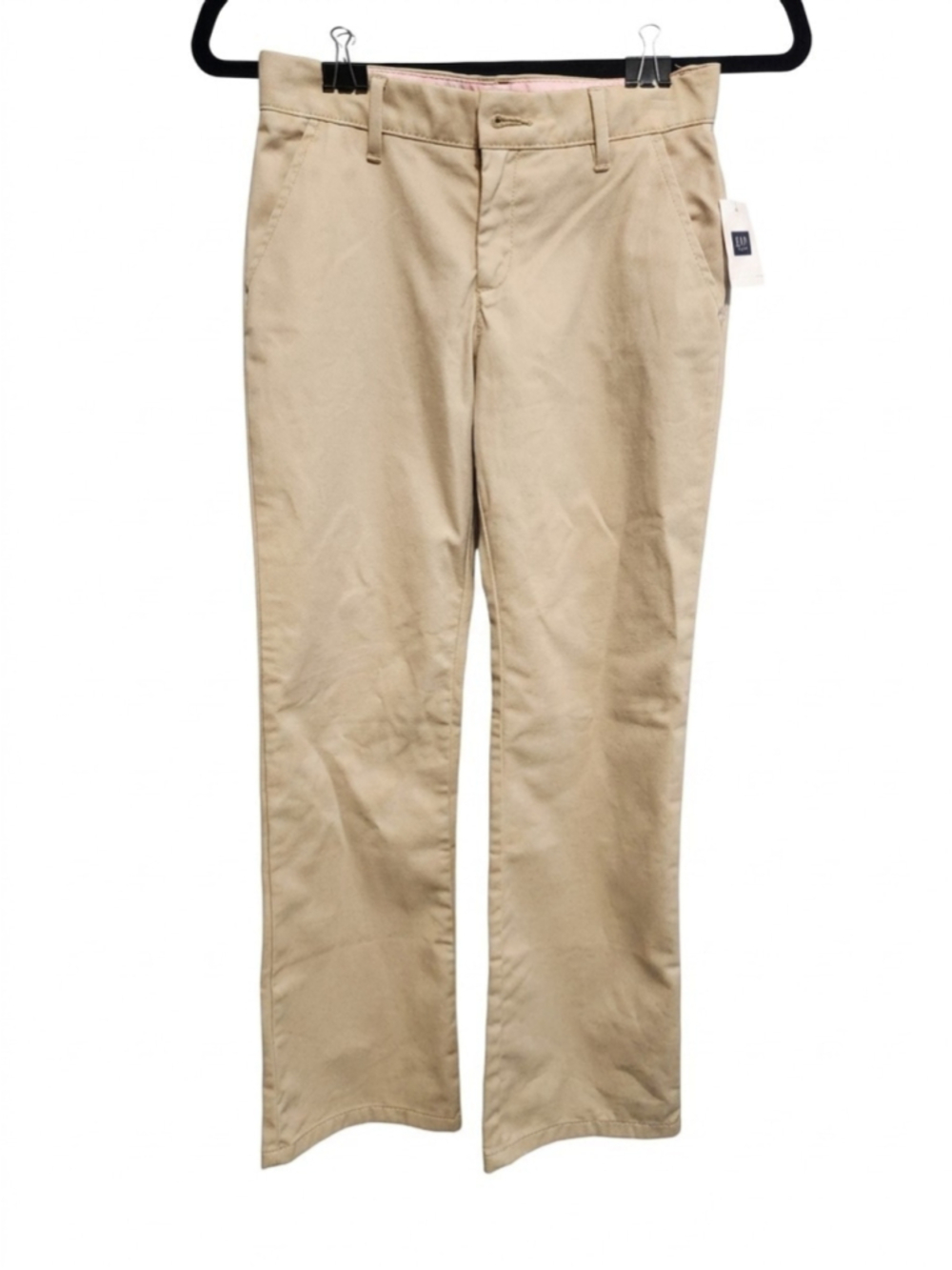 NWT GAP Girls Size 12 Beige Khaki Pants Straight Leg